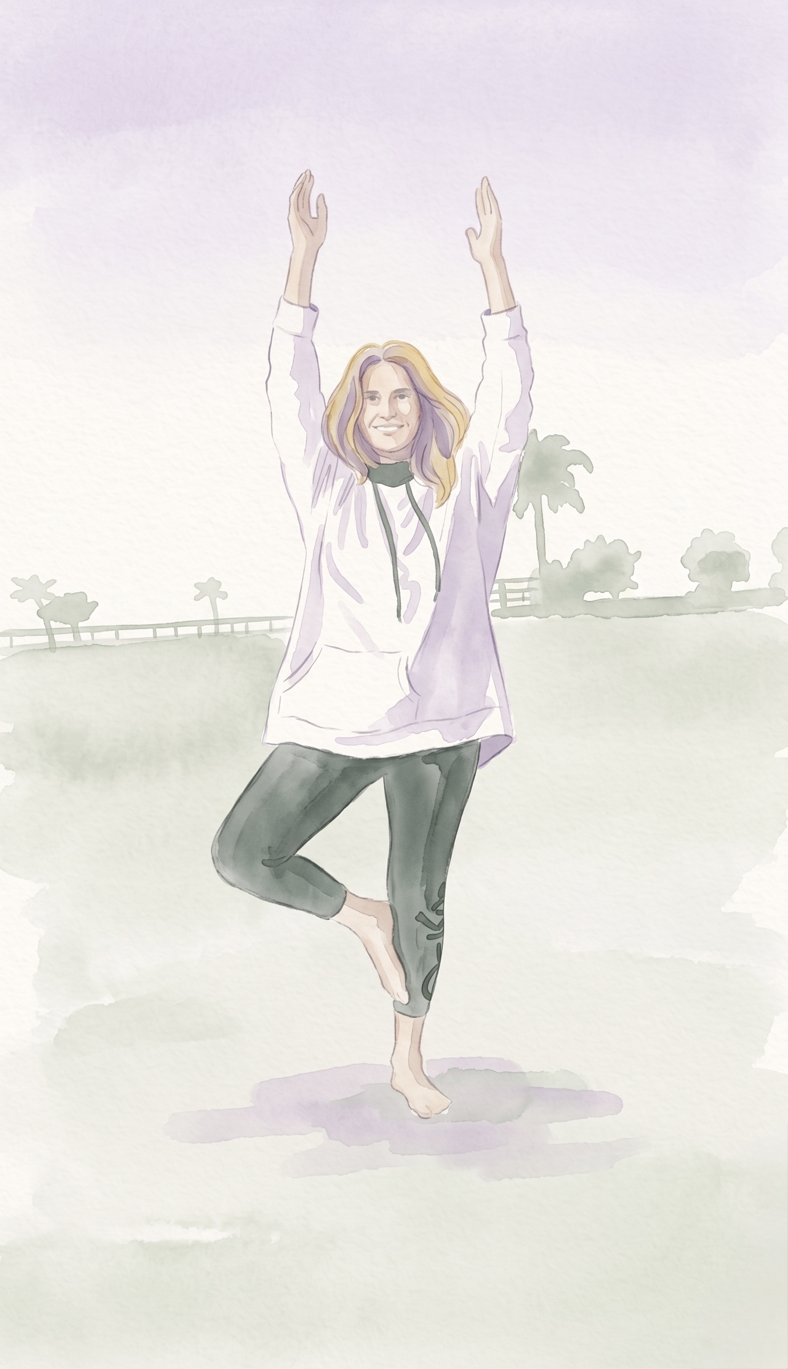 Mujer haciendo yoga